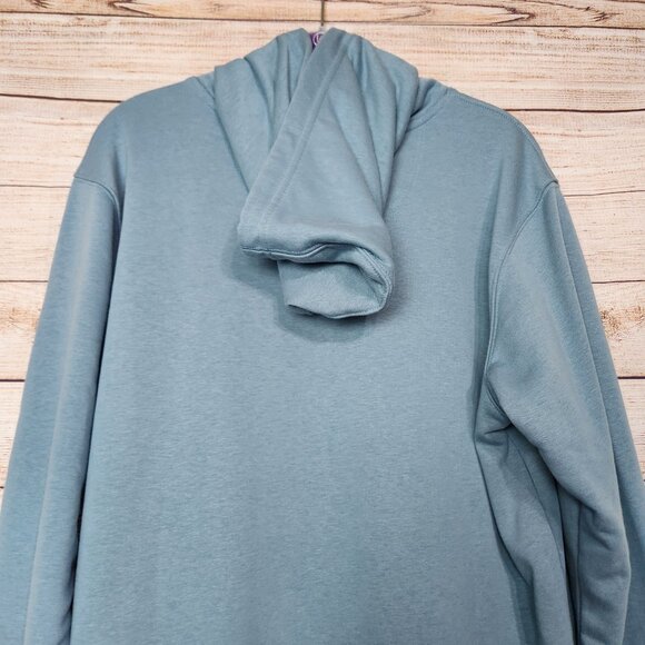 NWT Life Is Good Men's Hoodie M Sweatshirt Chair Relaxing Light Blue Pockets - Picture 13 of 16